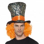 Mad Hatter med Peruk - One size