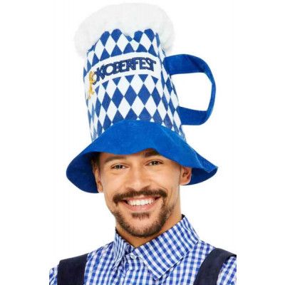 Oktoberfest Öl Hatt Blå/Vit