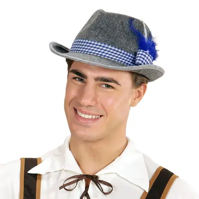 Oktoberfesthatt med Fjädrar - One size