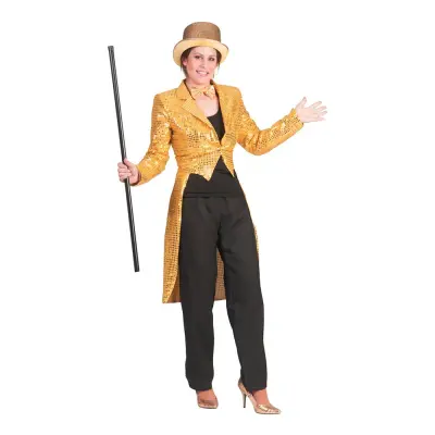 Paljettfrack Dam Guld - Medium