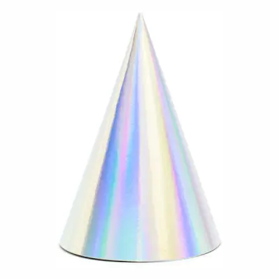 Partyhattar Färgskimrande - 6-pack