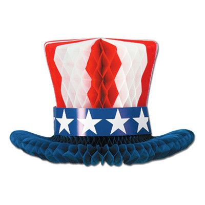 Patriotisk Hatt Pappersdekoration