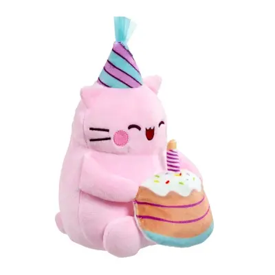 Pembe Plush 15cm Happy Birthday - Pembe -  Leksaksaffären