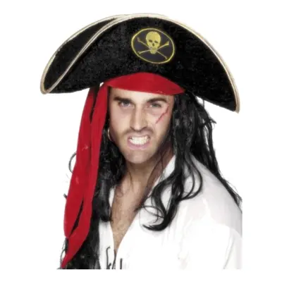 Pirathatt med Guldkanter - One size