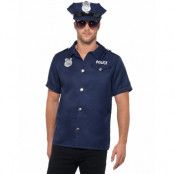Polisset - Dräktskjorta, Hatt och Pilotglasögon