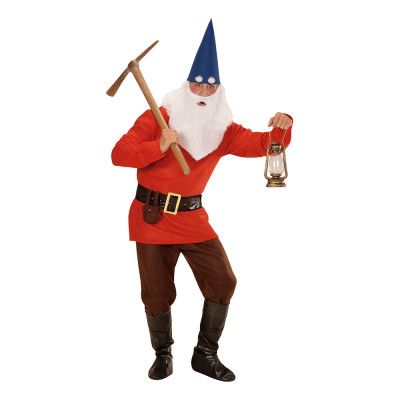 Röd Dvärg Maskeraddräkt - Small