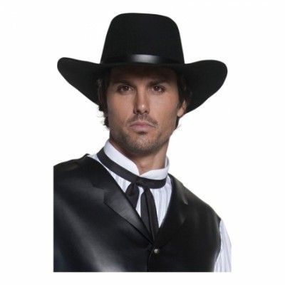 Revolverman Svart Cowboyhatt - One size