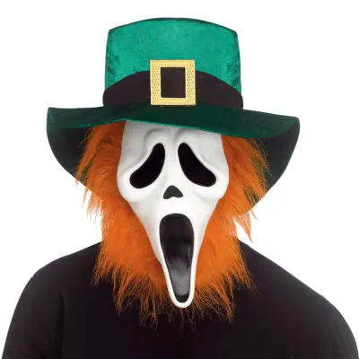 Scream Ghost Face St Patricks Mask - One size