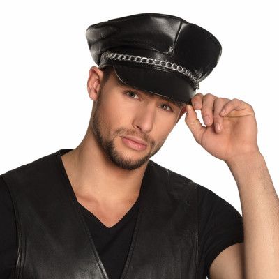 Svart Keps med Kedja - One size