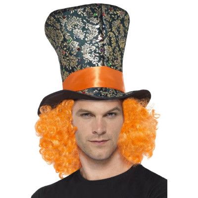 Top Hat Flerfärgad Hatt Med Hår