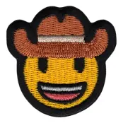 Tygmärke Emoji Cowboy