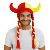 Vikingahjälm Spanien med Flätor - One size