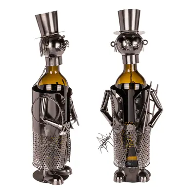 Vinhållare i Metall Sotare