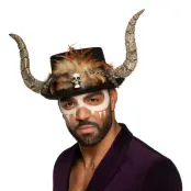 Voodoo Hatt med Horn - One size