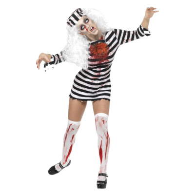 Zombiefånge-dräkt dam XS