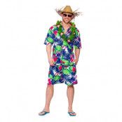 Hawaii Partykille Blå Maskeraddräkt - Small