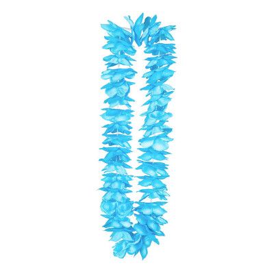 Hawaiikrans Blå i Satin