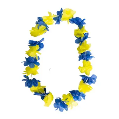 Hawaiikrans Blå/Gul - One size