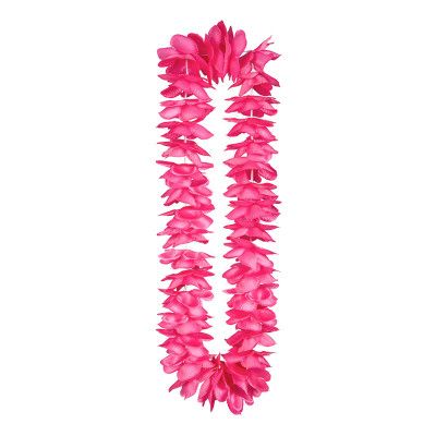 Hawaiikrans Rosa i Satin