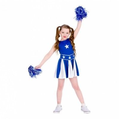 Hejarklacksledare Blå/Vit Barn Maskeraddräkt