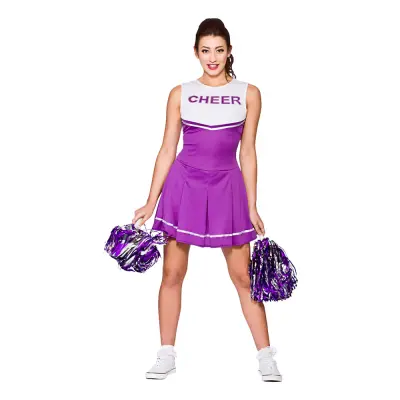 Hejarklacksledare Lila/Vit Maskeraddräkt - Large