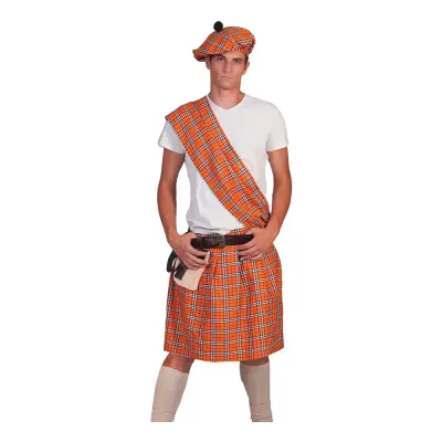 Highlander Orange Maskeraddräkt - One size