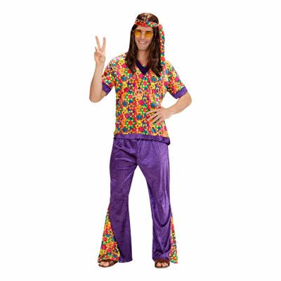 Hippie Dude Lila Maskeraddräkt - X-Large