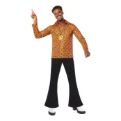 Hippie Orange Disco Skjorta - Large