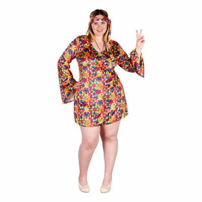 Hippie Plus-size Maskeraddräkt - XX-Large