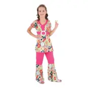 Hippieflicka Barn Maskeraddräkt - Medium