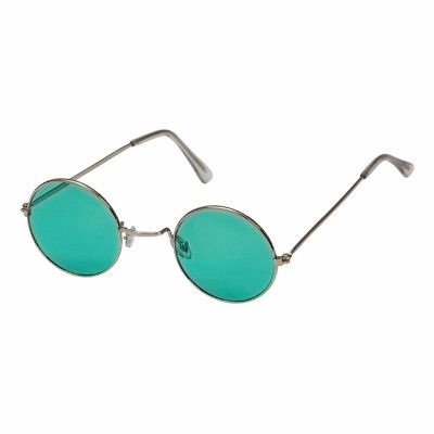 Hippieglasögon Gröna