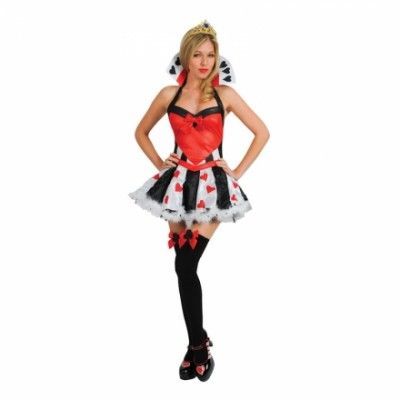 Hjärter Dam Budget Maskeraddräkt - Small