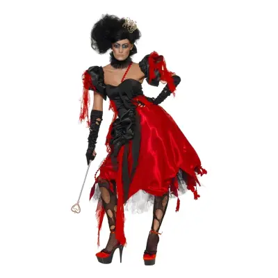 Hjärter Dam Halloween Maskeraddräkt - Small