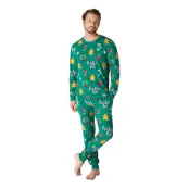 Hohoho Grön Julpyjamas Herr - 4XL