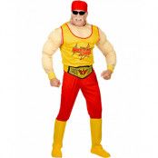 Hulk Hogan Inspirerad Wrestler Dräkt