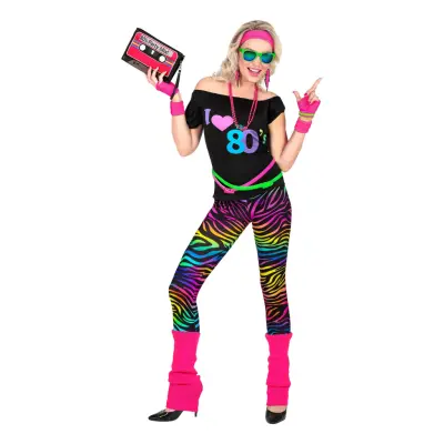 I Love 80s Maskeraddräkt - X-Large