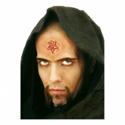 Inbränt Pentagram Protes Sminkset