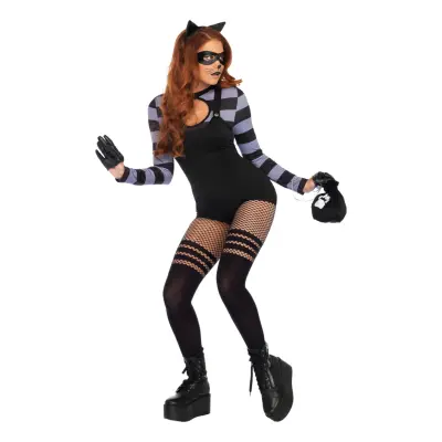 Inbrottstjuv Katt Deluxe Maskeraddräkt - Small