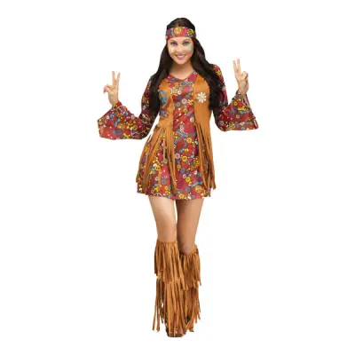 Indian Hippie Maskeraddräkt - Small/Medium
