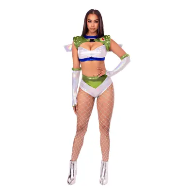 Intergalaktisk Ranger Deluxe Maskeraddräkt - Large