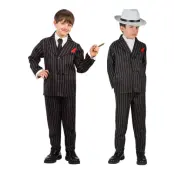 Italiensk Gangster Barn Maskeraddräkt - Large