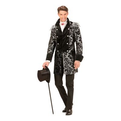 Jacquard Svart/Silver Paradkappa - Small