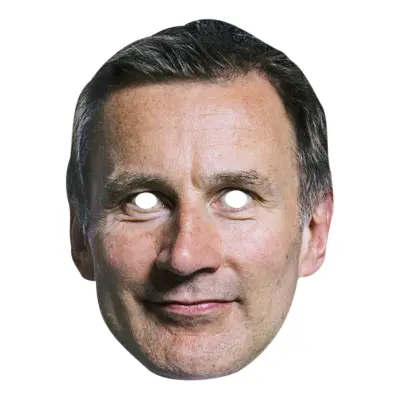 Jeremy Hunt Pappmask