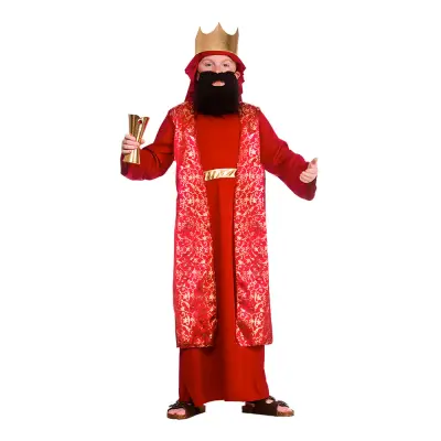 Jesu Födelse Vis Man Röd Barn Maskeraddräkt - X-Large