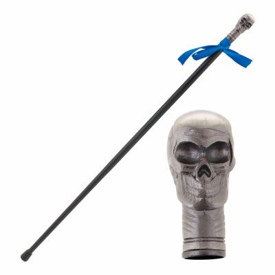 Käpp med Dödskalle Silver