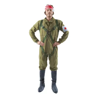 Kamikaze Pilot Maskeraddräkt - X-Large