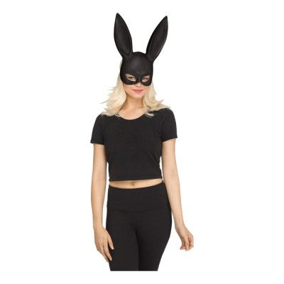 Kaninöron Matt Svart - One size