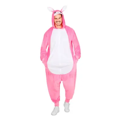 Kanin Rosa Onesie Maskeraddräkt - Large/X-Large