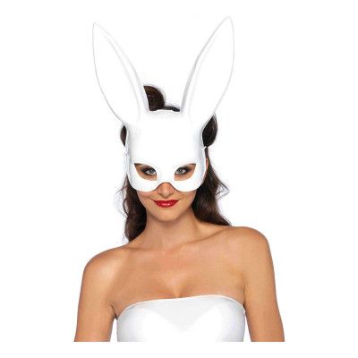 Kanin Teatermask Vit Deluxe - One size