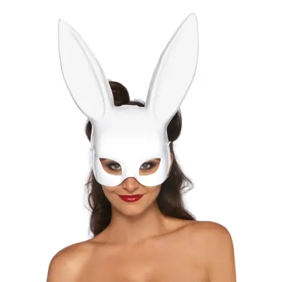 Kanin Teatermask Vit Deluxe - One size